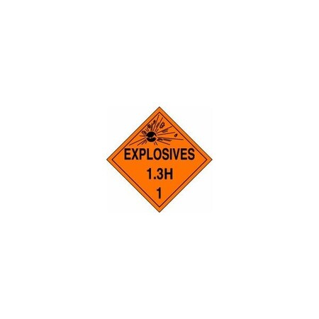 Accuform DOT PLACARD HAZARD CLASS 1  MPL123MG25 MPL123MG25